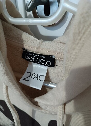 Defacto 2pac DEFACTO bej oversize sweatshirt hoodie