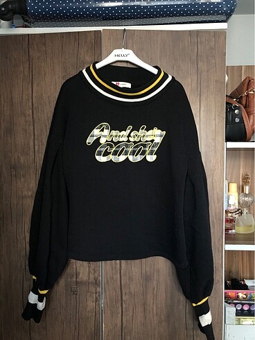 Balon kollu sweatshirt