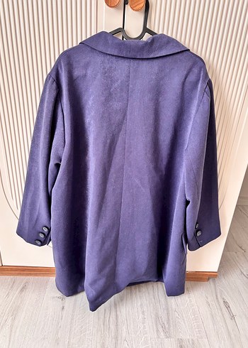 Mor Düğmeli blazer Ceket - Görsel 2