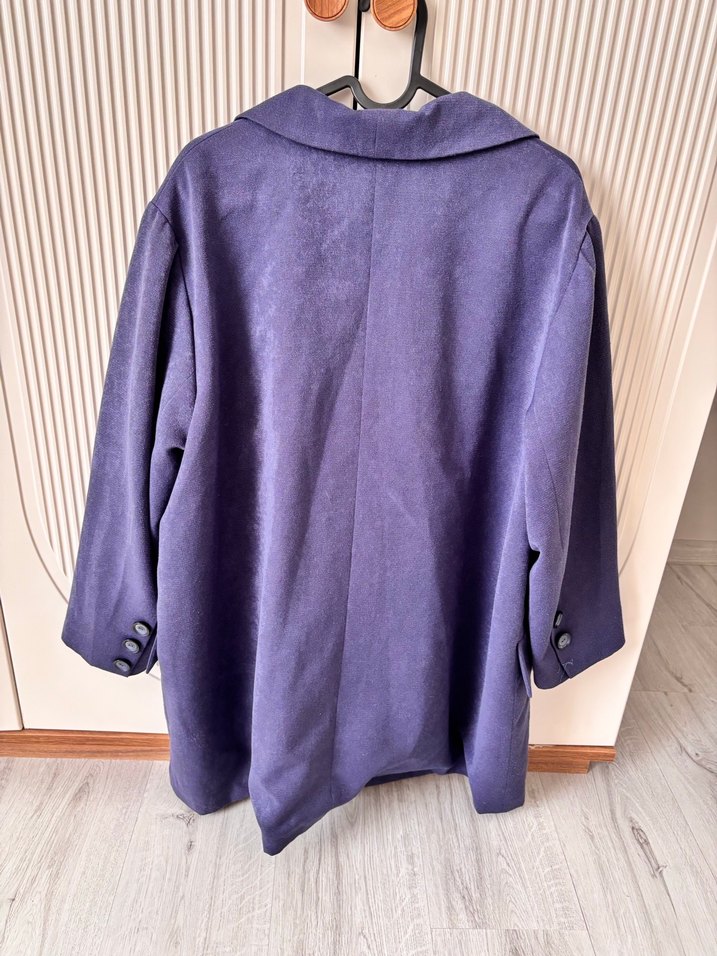 Mor Düğmeli blazer Ceket - Görsel 2