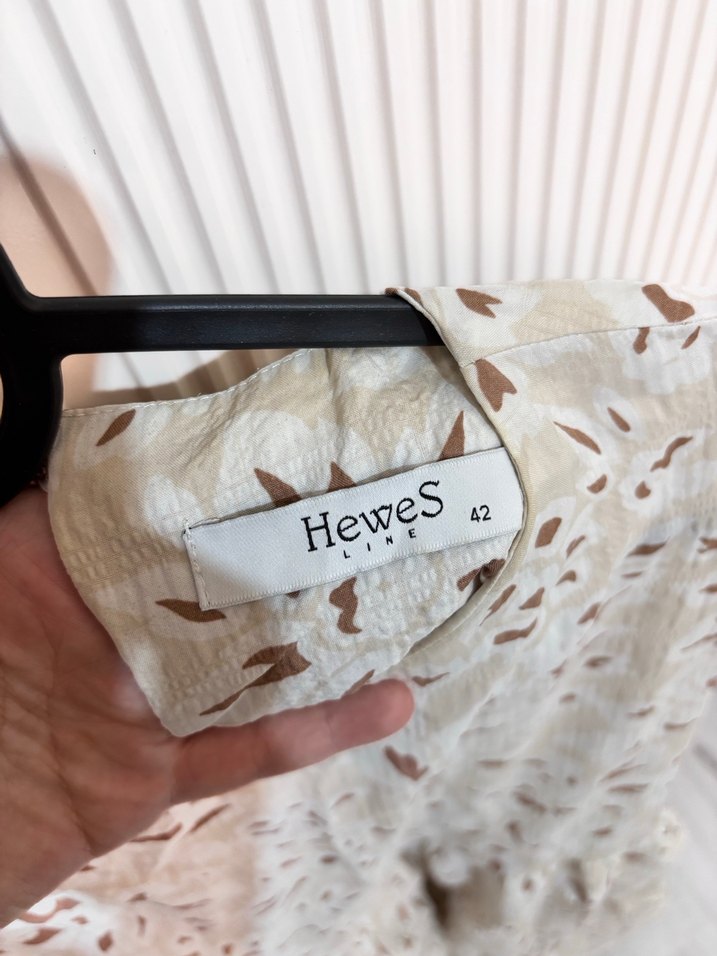 Bej Desenli Elbise - Görsel 3