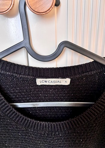 Kadın Mavi Çizgili Örgü Uzun Kollu Kazak - Görsel 2