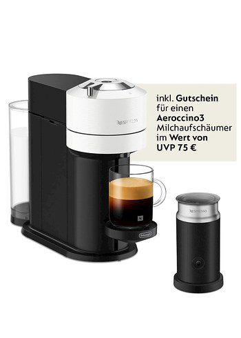 Nespresso Beyaz Kahve Makinesi ve Aeroccino3
