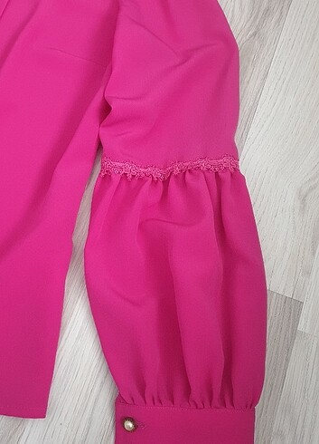 40 Beden pembe Renk Pembe gömlek