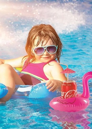 Pembe Flamingo Şekilli Şişme Bardak Tutucu - Görsel 2