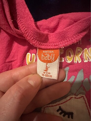 Koton Unicorn dikişli tişört