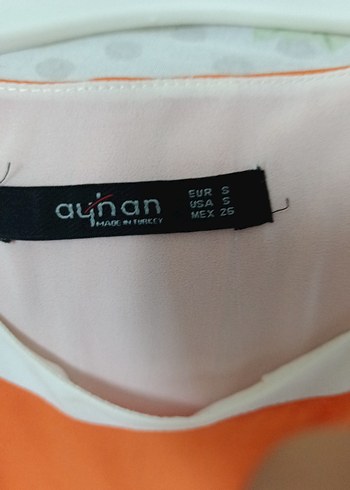 Diğer Turuncu Kolsuz Mini Bluz
