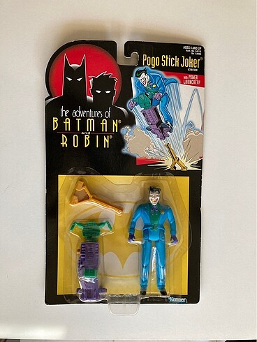1995 Kenner Batman The Animated Series Pogo Stick Joker Figür Oy