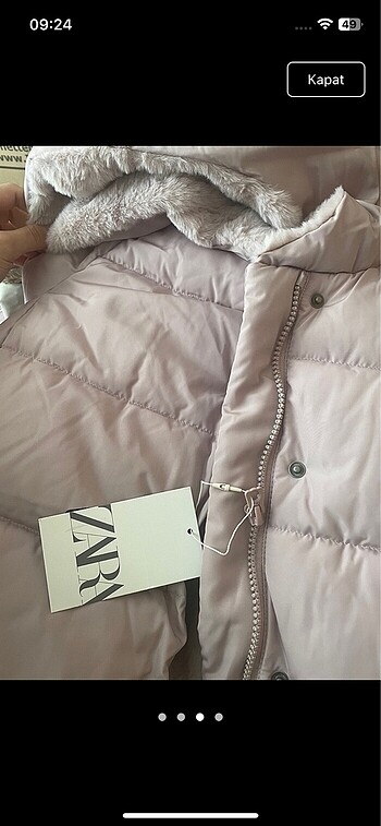 4 Yaş Beden Zara çocuk mont