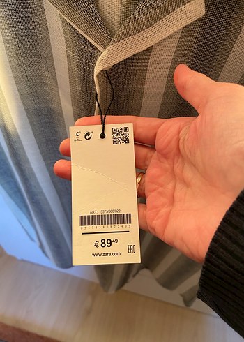 Zara Düğmeli Kısa Kollu Erkek Keten Gömlek - Görsel 3