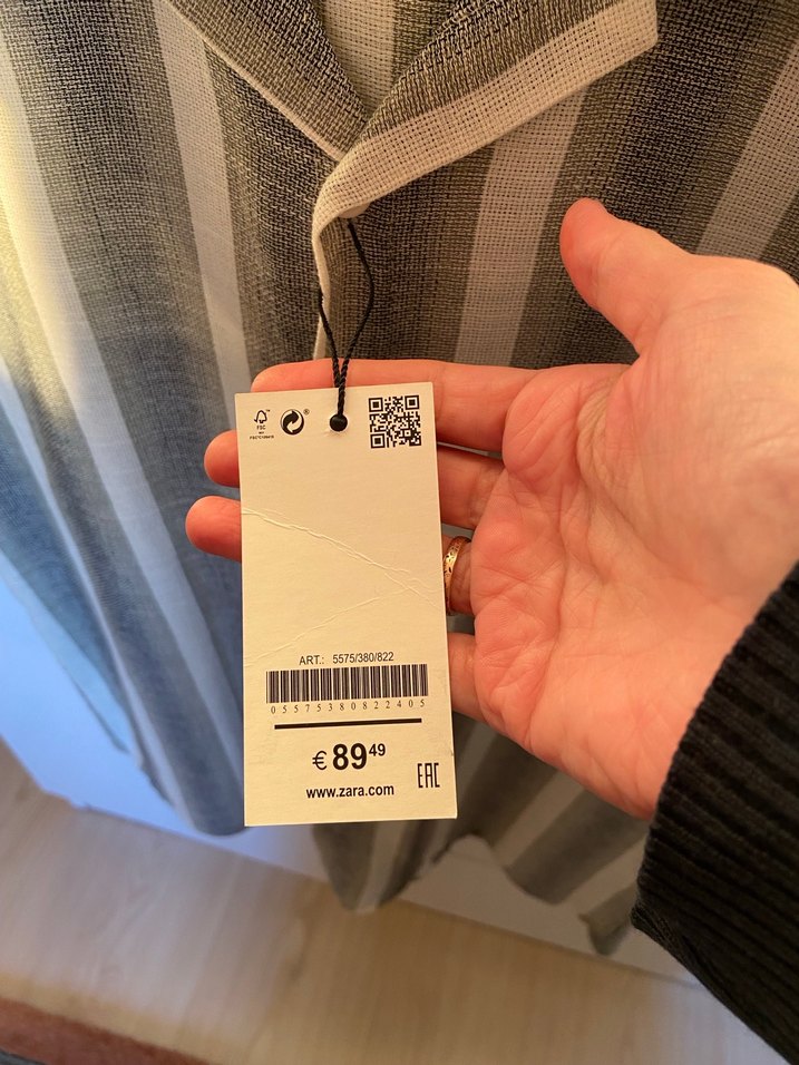 Zara Düğmeli Kısa Kollu Erkek Keten Gömlek - Görsel 3