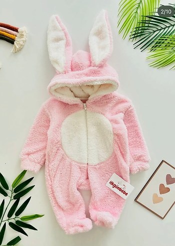 Kapüşonlu Kürklü Bebek Tulumu - Görsel 4