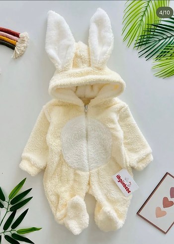 Kapüşonlu Kürklü Bebek Tulumu - Görsel 3