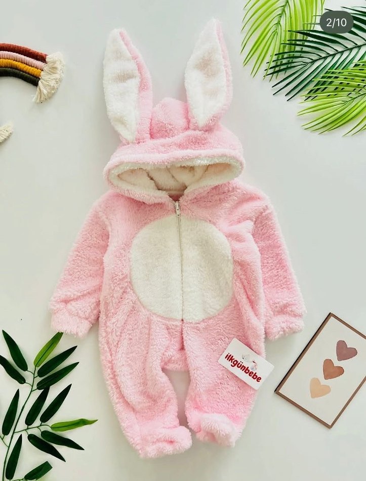 Kapüşonlu Kürklü Bebek Tulumu - Görsel 4