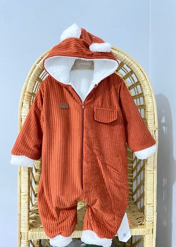 Kahverengi Kürklü Bebek Tulumu - Görsel 2