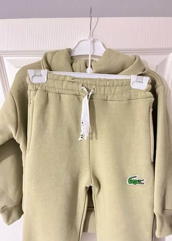 Erkek Çocuk Pastel Yeşil Kapüşonlu Eşofman Takımı - Görsel 4
