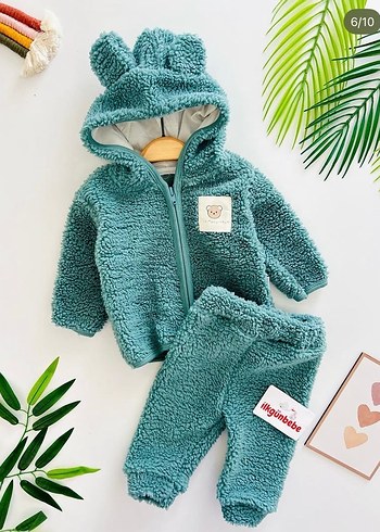 Kahverengi Kürklü Bebek Takım - Görsel 2