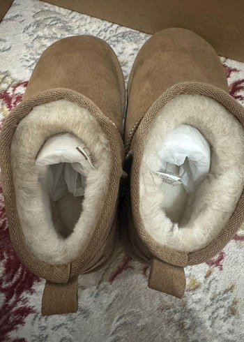 39 Beden kahverengi Renk ugg model hakiki deri bot