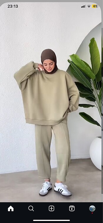 m Beden Üç iplik sweat takım