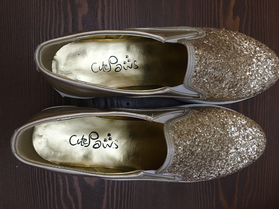 39 Beden altın Renk Yeni çok tatlı ayakkabı