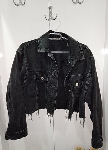 Crop kot ceket