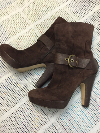 Kahverengi bootie