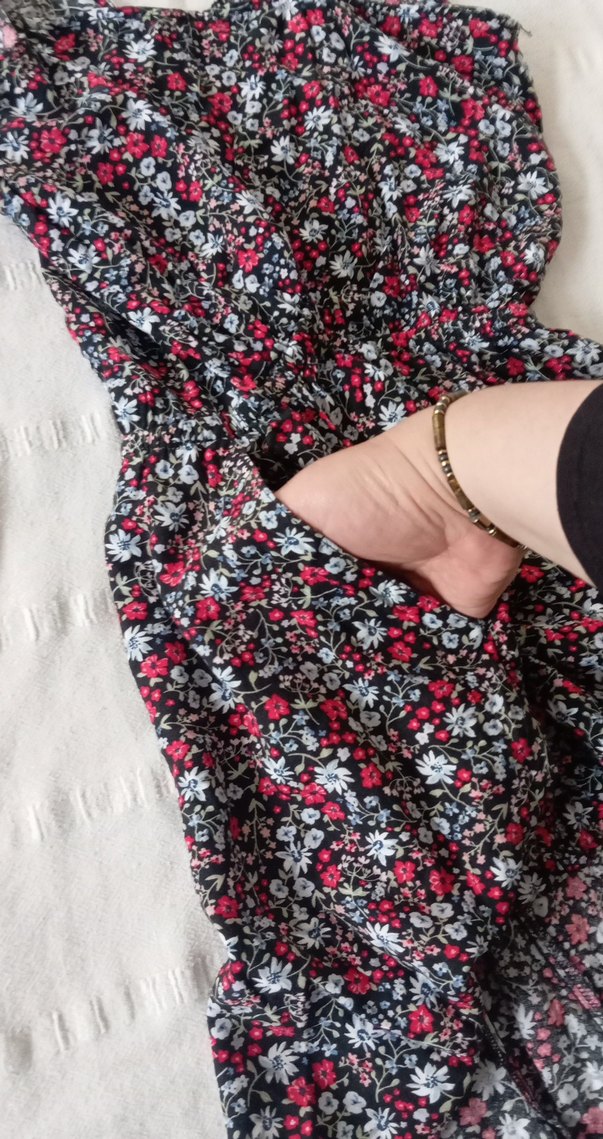 Çiçek Desenli Bohem Mini Tulum - Görsel 3