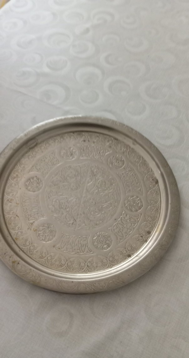 Gümüş Renkli İşlemeli Tepsi - Görsel 3