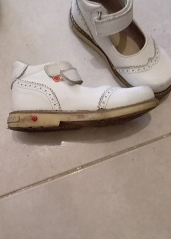 Kız Çocuk Beyaz Tokalı Babet - Görsel 3