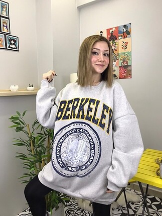 Berkeley baskılı sweatshirt