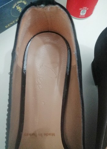 Siyah Tokalı Blok Topuklu Kadın Stiletto - Görsel 3