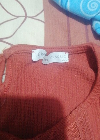 Keten Kırmızı Bohem Uzun Kollu Bluz - Görsel 5