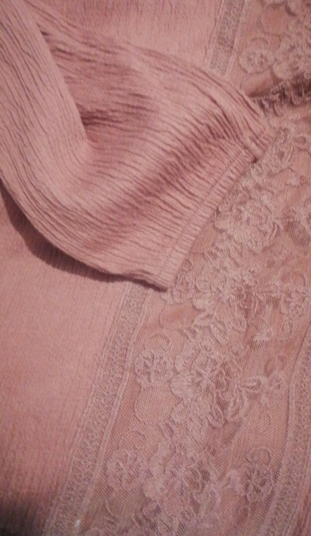 Keten Kırmızı Bohem Uzun Kollu Bluz - Görsel 2