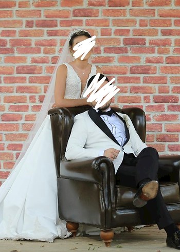 Beyaz A Kesim Gelinlik - Görsel 2