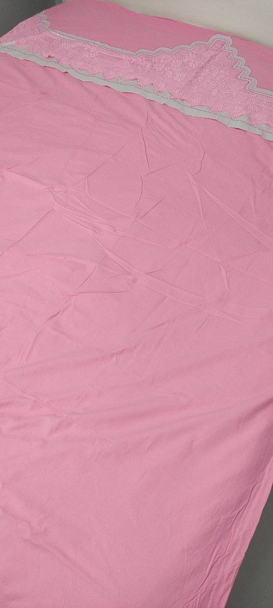 Nakış Detaylı Pembe Nevresim Takımı - Görsel 2