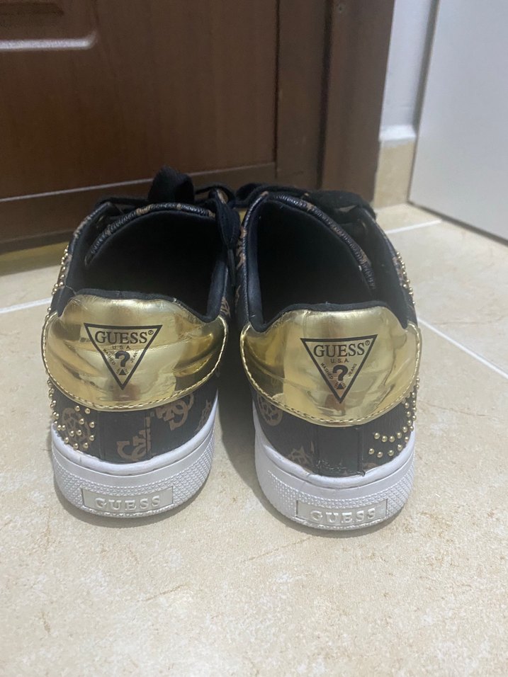 Kahverengi Yüksek Topuklu Kadın Spor Ayakkabı - Görsel 3