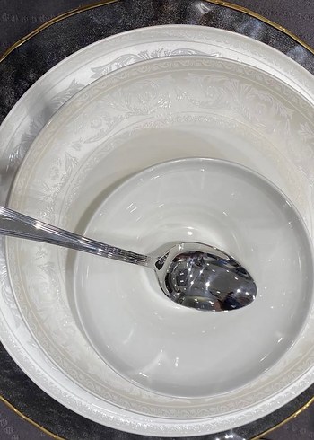 Jumbo Beyaz Yemek Takımı Seti - Görsel 5