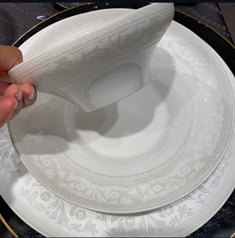 Jumbo Beyaz Yemek Takımı Seti - Görsel 4