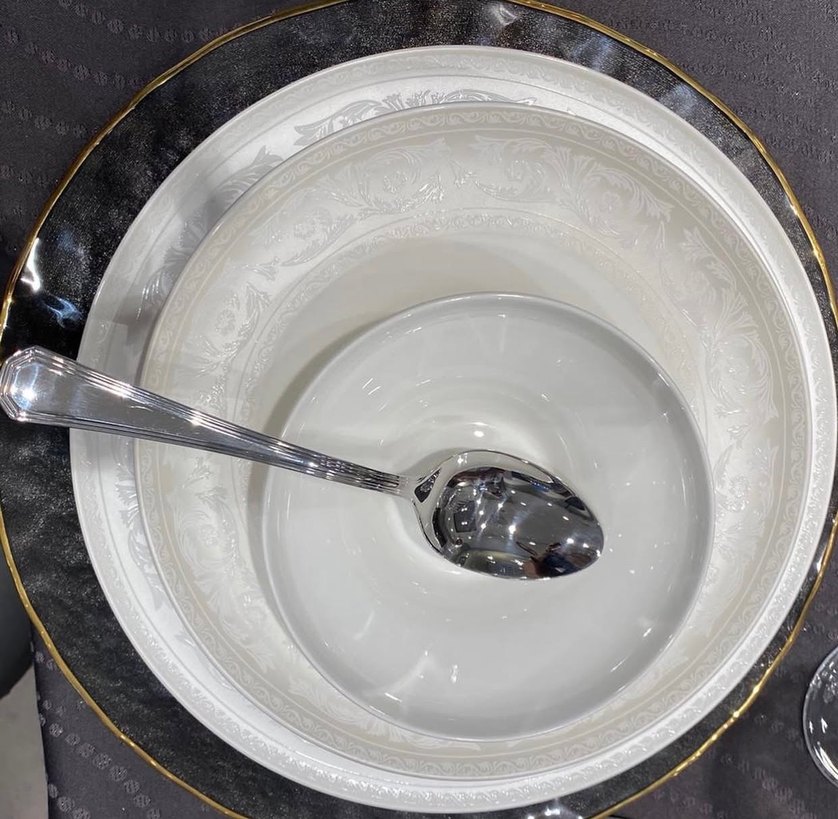 Jumbo Beyaz Yemek Takımı Seti - Görsel 5