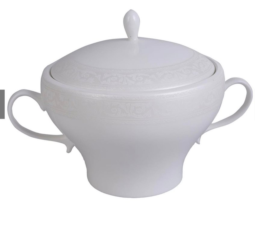 Jumbo Beyaz Yemek Takımı Seti - Görsel 3