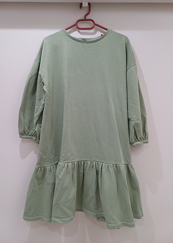 Yeşil Midi Elbise - Görsel 3