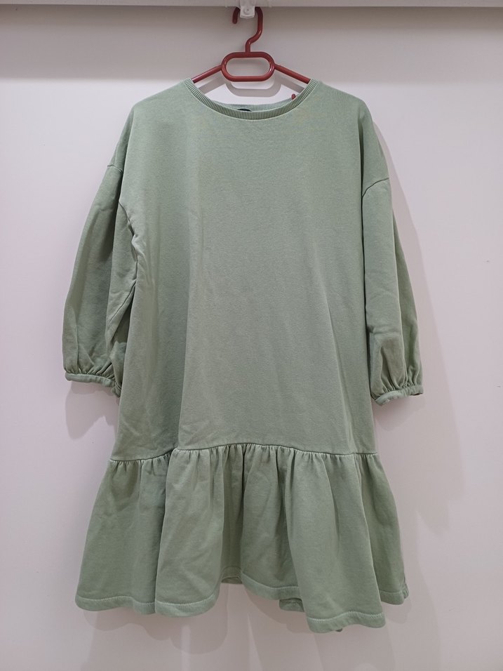 Yeşil Midi Elbise - Görsel 3