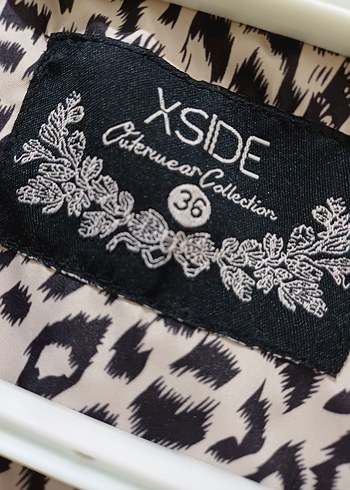 Leopar Desenli Midi Kadın Yağmurluk - Görsel 5