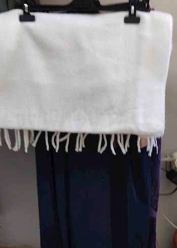 Püsküllü Pembe Bohem Kadın Atkı - Görsel 4