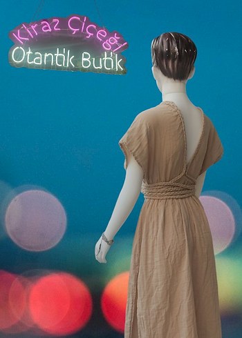 Diğer Bej V Yaka Salaş müslin Bohem Elbise
