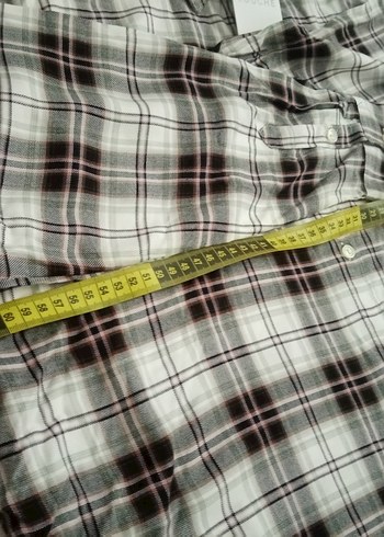 Touché Siyah Ekoseli Oversize Gömlek - Görsel 4