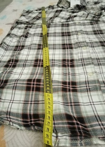 Touché Siyah Ekoseli Oversize Gömlek - Görsel 3