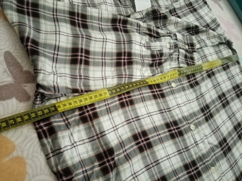 Touché Siyah Ekoseli Oversize Gömlek - Görsel 4