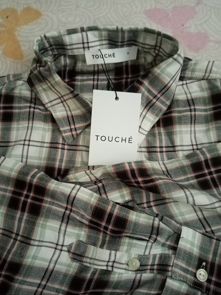 Touché Siyah Ekoseli Oversize Gömlek - Görsel 2