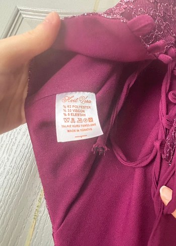 Dantel Detaylı Uzun Abiye Elbise - Görsel 6